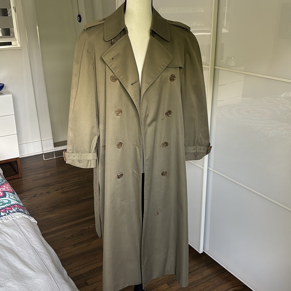Vintage Burberrys Heavyweight Check-Lined Raincoat / Trench – Pristine - Picture 11 of 13